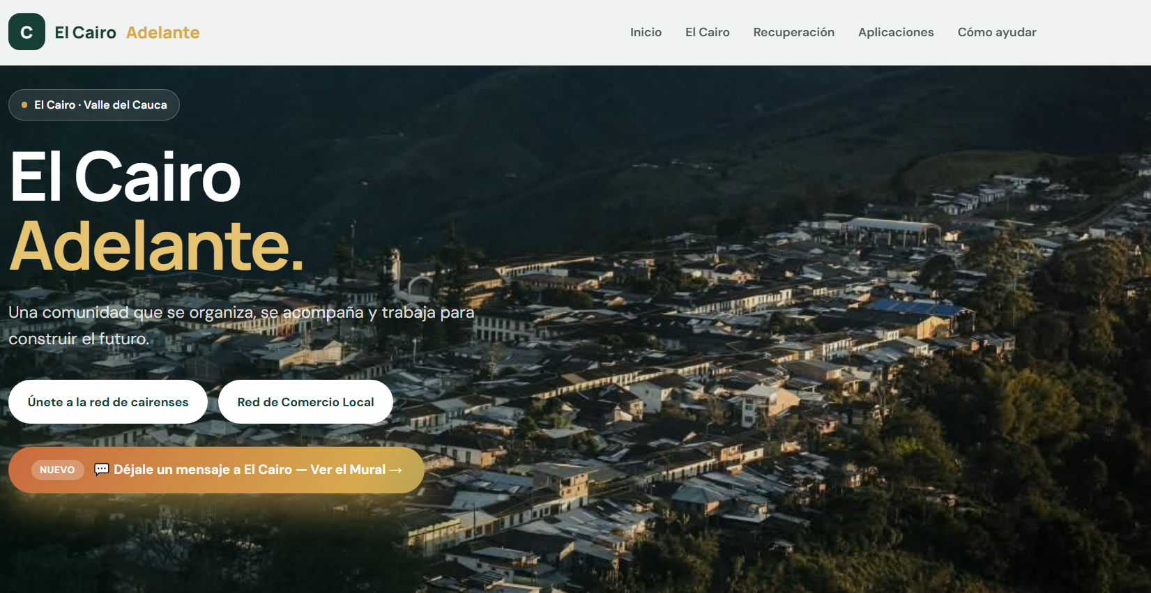 Nace ElCairoAdelante.com, un espacio digital para acompañar a nuestro pueblo